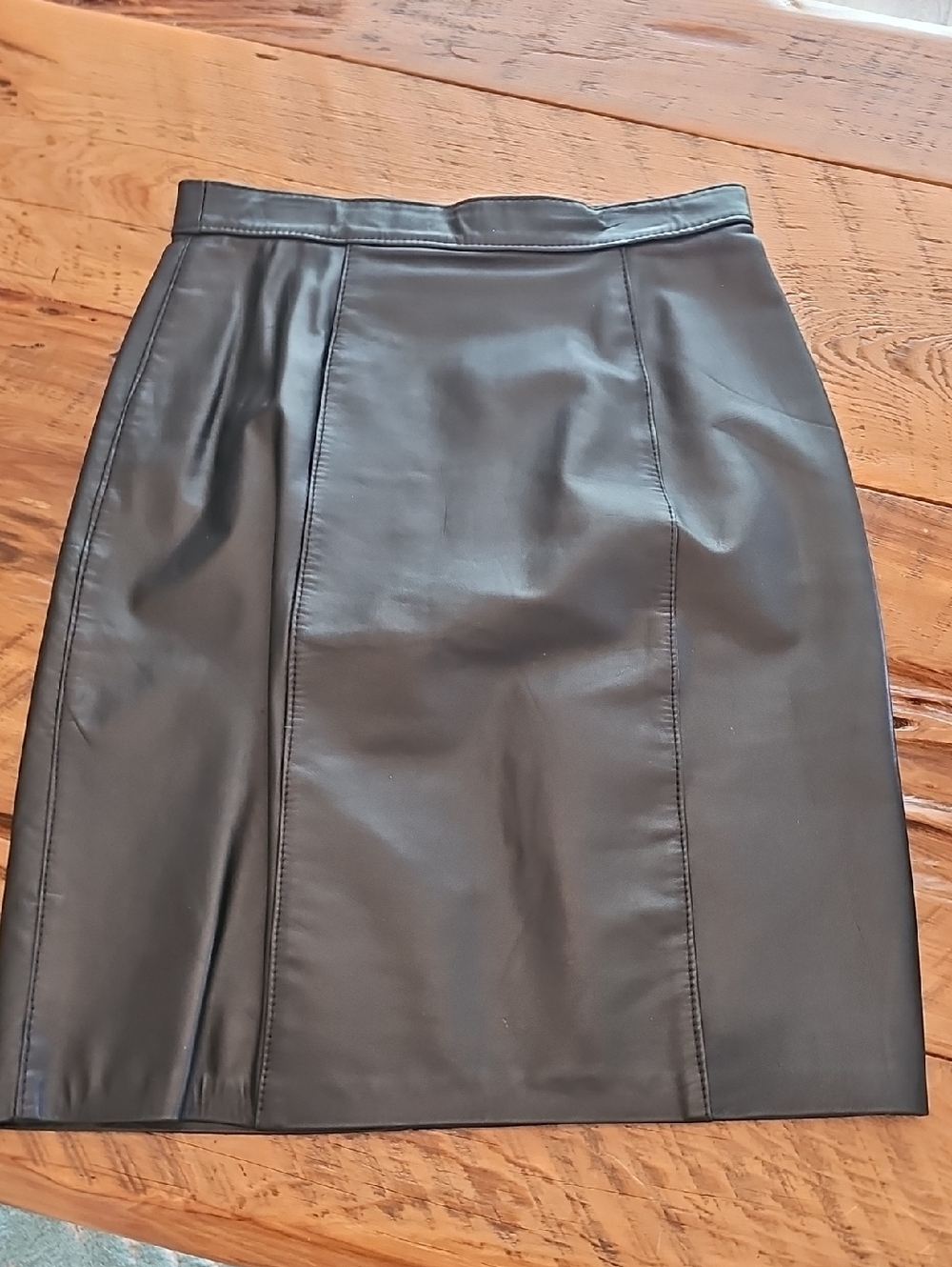 Vintage Leather Comint Skirt